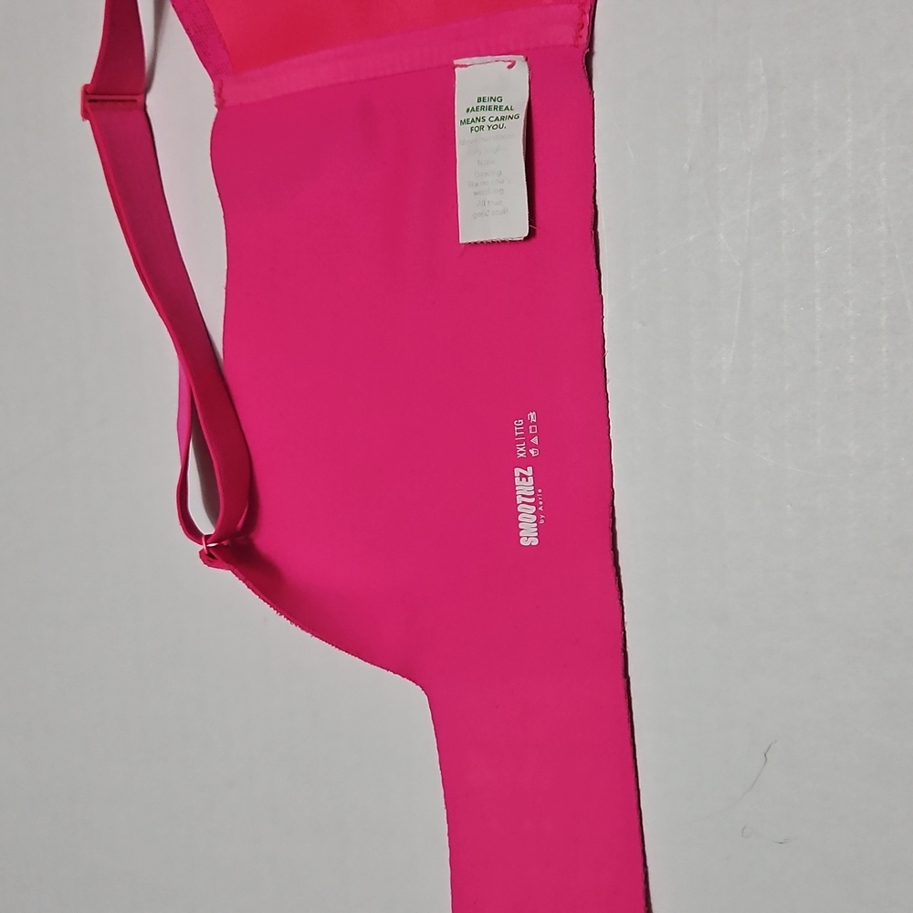 Aerie Smoothez Women's Pink Full Coverage Seamless High Waisted Bra Size XXL - Picture 7 of 16